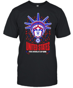 Statue of Liberty United States FIFA World Cup 26 soccer tournament event  Classic Men's T-shirt