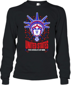 Statue of Liberty United States FIFA World Cup 26 soccer tournament event Long Sleeved T-shirt
