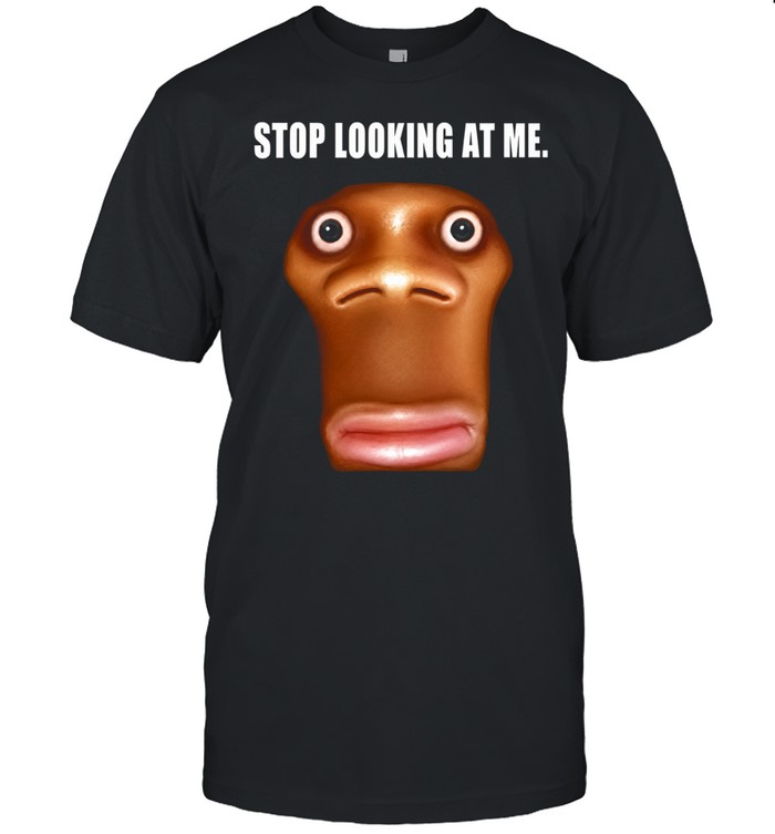 Stop Looking at Me funny face staring Classic Men's T-shirt