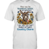 Stubborn Sassy And Difficult Donkey With Sunflowers And Butterflies Classic Men's T-shirt