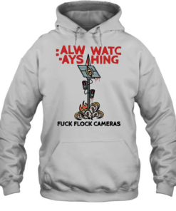 Surveillance camera always watching fuck flock cameras Unisex Hoodie