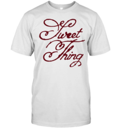 Sweet Thing script calligraphy typography  Classic Men's T-shirt