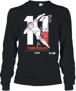 Taro Misaki Japan National Team Captain Tsubasa Field of Artists Long Sleeved T-shirt