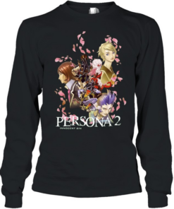 Tatsuya Suou Eikichi Mishina Lisa Silverman Maya Amano Persona 2 Innocent Sin  Long Sleeved T-shirt