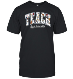 Teach Accio Knowledge Wizard Teacher T- with Magic School Pattern Classic Men's T-shirt