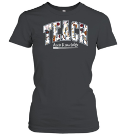 Teach Accio Knowledge Wizard Teacher T- with Magic School Pattern Classic Women's T-shirt