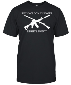 Technology Changes Rights Don’t Second Amendment Classic Men's T-shirt