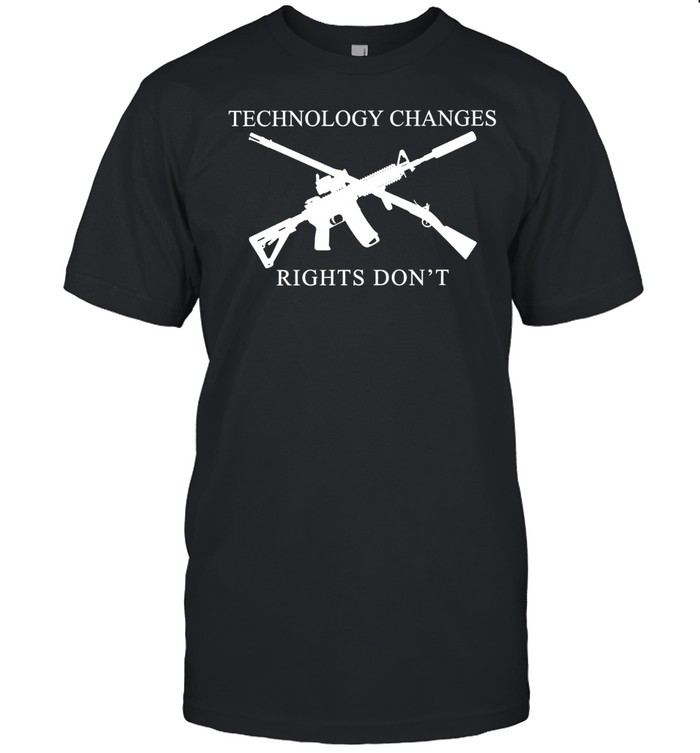 Technology Changes Rights Don’t Second Amendment Classic Men's T-shirt