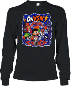 Teen Titans New York Knicks ONVSN NEW YORK FOREVER skyline  Long Sleeved T-shirt