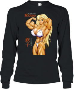 Tetsuko Beautiful Muscle Girl David C Matthews Long Sleeved T-shirt