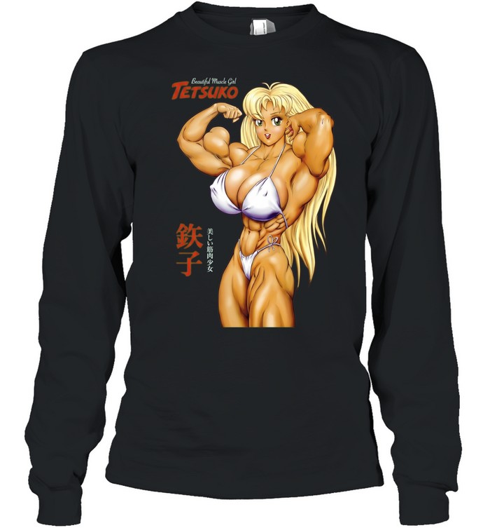 Tetsuko Beautiful Muscle Girl David C Matthews Long Sleeved T-shirt