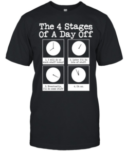 The 4 stages of a day off Classic Men's T-shirt