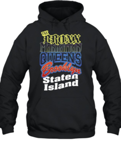 The Bronx Manhattan Queens Brooklyn Staten Island Unisex Hoodie
