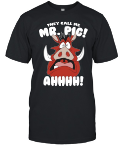 The Lion King Pumbaa They Call Me Mr Pig Ahhhh  Classic Men's T-shirt