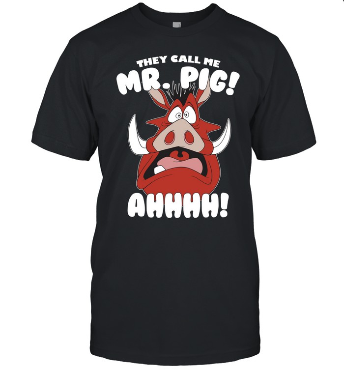 The Lion King Pumbaa They Call Me Mr Pig Ahhhh Classic Men's T-shirt