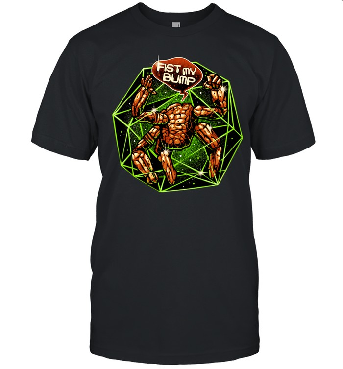 The Thing Fantastic Four Fist My Bump Marvel Comics superhero stone creature Classic Men's T-shirt