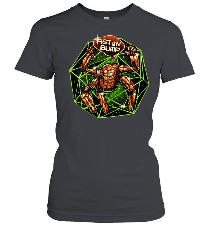 The Thing Fantastic Four Fist My Bump Marvel Comics superhero stone creature Classic Women's T-shirt