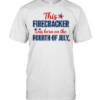 This Firecracker Was Born On The Fourth of July American Pride Classic Men's T-shirt