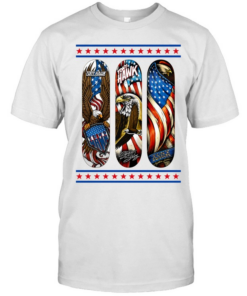 Tony Hawk signature series skateboard eagle American flag Classic Men's T-shirt