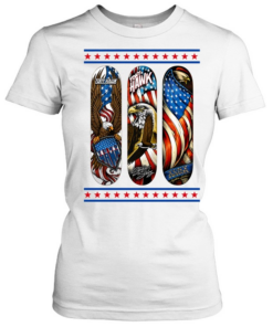 Tony Hawk signature series skateboard eagle American flag  Classic Women's T-shirt