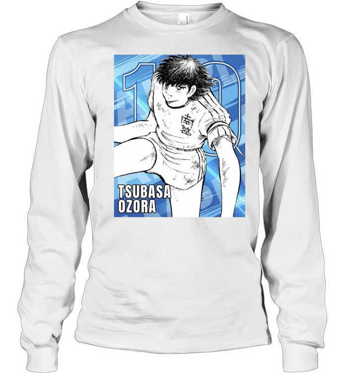 Tsubasa Ozora Nankatsu Sc Fc Captain Tsubasa Anime Manga Series Number 10 Long Sleeved T-shirt