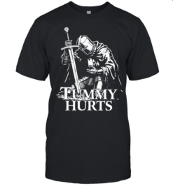 Tummy Hurts Knight Dark Fantasy  Classic Men's T-shirt
