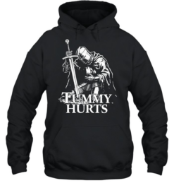 Tummy Hurts Knight Dark Fantasy  Unisex Hoodie