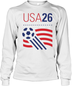 USA 2026 World Cup Soccer Ball  Long Sleeved T-shirt