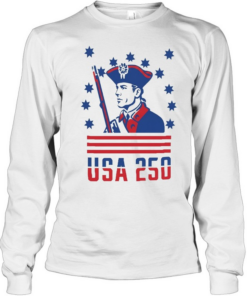 USA 250 Patriot America 250th Anniversary Long Sleeved T-shirt