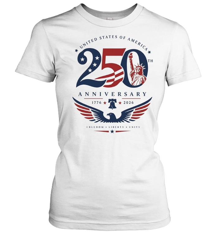 USA 250th anniversary 1776 2026 Statue of Liberty freedom liberty unity Classic Women's T-shirt