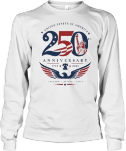 USA 250th anniversary 1776 2026 Statue of Liberty freedom liberty unity Long Sleeved T-shirt