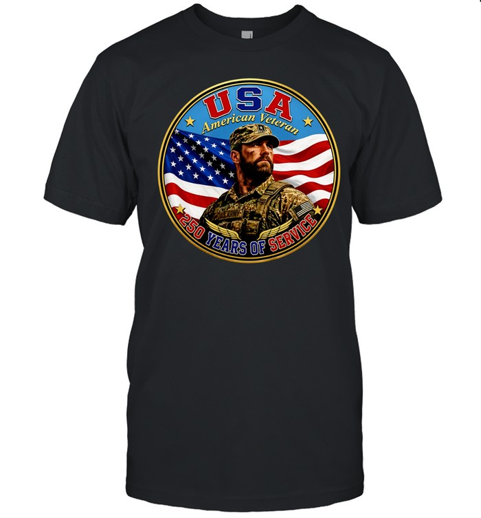 USA American Veteran 250 Years of Service United States Army Military Patriotic Classic Men's T-shirt