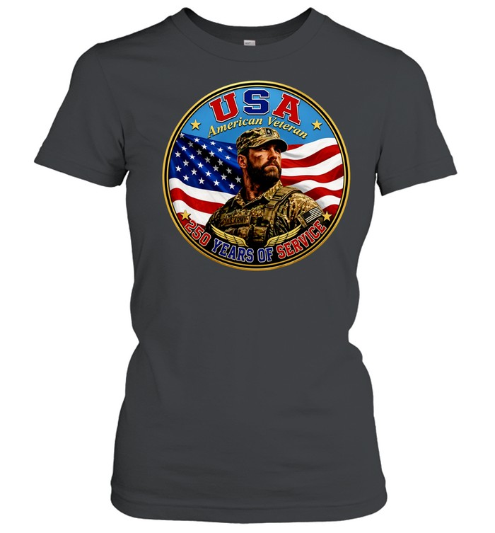 USA American Veteran 250 Years of Service United States Army Military Patriotic Classic Women's T-shirt