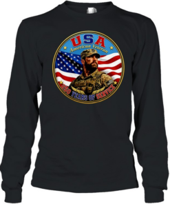 USA American Veteran 250 Years of Service United States Army Military Patriotic Long Sleeved T-shirt