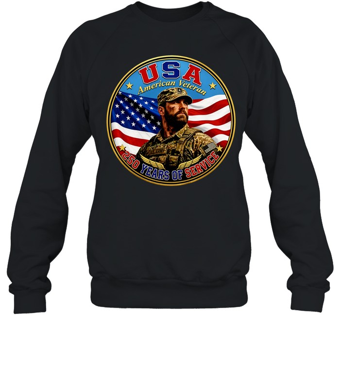 USA American Veteran 250 Years of Service United States Army Military Patriotic Unisex Sweatshirt
