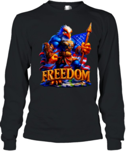 USA freedom bald eagle Long Sleeved T-shirt