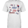 USA turned 250 merica Bed Wine Blue Love Oh my Stars Patriotic Fourth of July Classic Men's T-shirt
