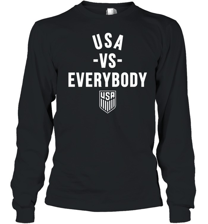 USA vs Everybody logo Long Sleeved T-shirt