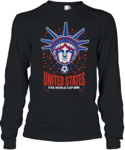 United States Fifa World Cup 26 Statue of Liberty Long Sleeved T-shirt