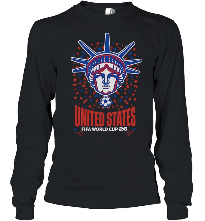 United States Fifa World Cup 26 Statue of Liberty Long Sleeved T-shirt