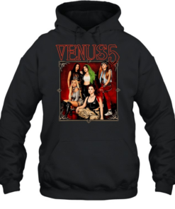 Venus 5 band members posing Unisex Hoodie