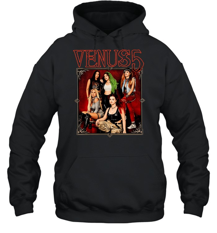 Venus 5 band members posing Unisex Hoodie