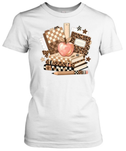 Vintage Coquette Stacked Books  Classic Women's T-shirt