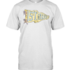 Vintage School Pennant Flag 1st Grade Tee with Yellow Plaid Texture Classic Men's T-shirt