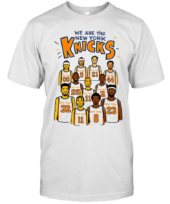 We Are The New York Knicks Basketball Players Illustration Print Classic Men's T-shirt