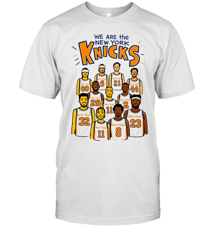We Are The New York Knicks Basketball Players Illustration Print Classic Men's T-shirt