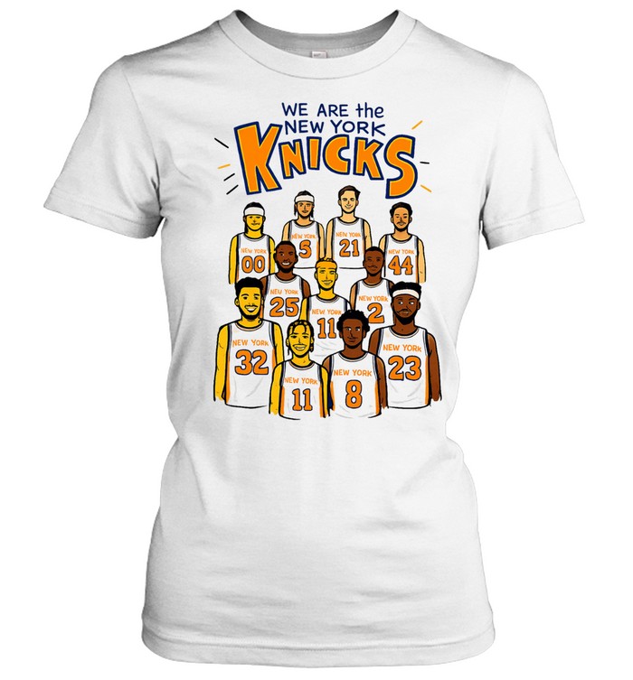 We Are The New York Knicks Basketball Players Illustration Print Classic Women's T-shirt