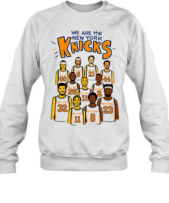 We Are The New York Knicks Basketball Players Illustration Print Unisex Sweatshirt