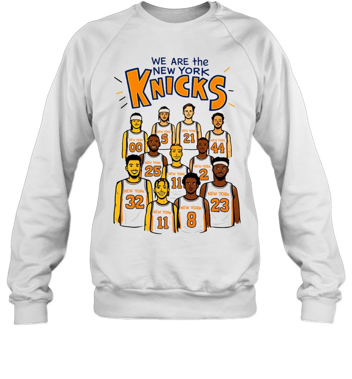 We Are The New York Knicks Basketball Players Illustration Print Unisex Sweatshirt