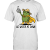 We Water At Dawn Cute Frog Gardening Classic Men's T-shirt